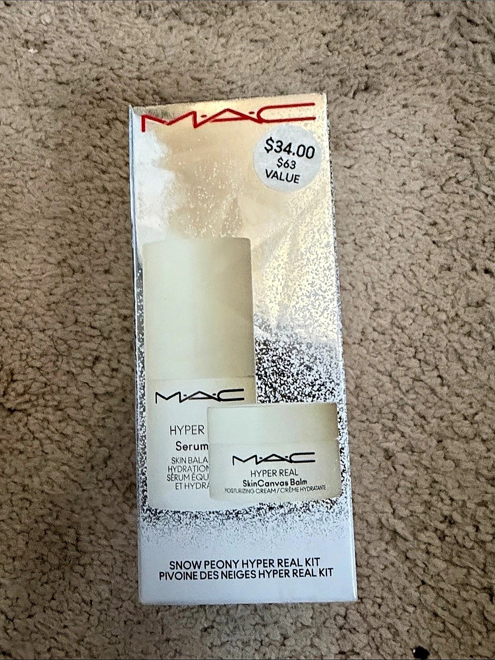 MAC Snow Peony Hyper Real Kit Highlighter Duo NWT